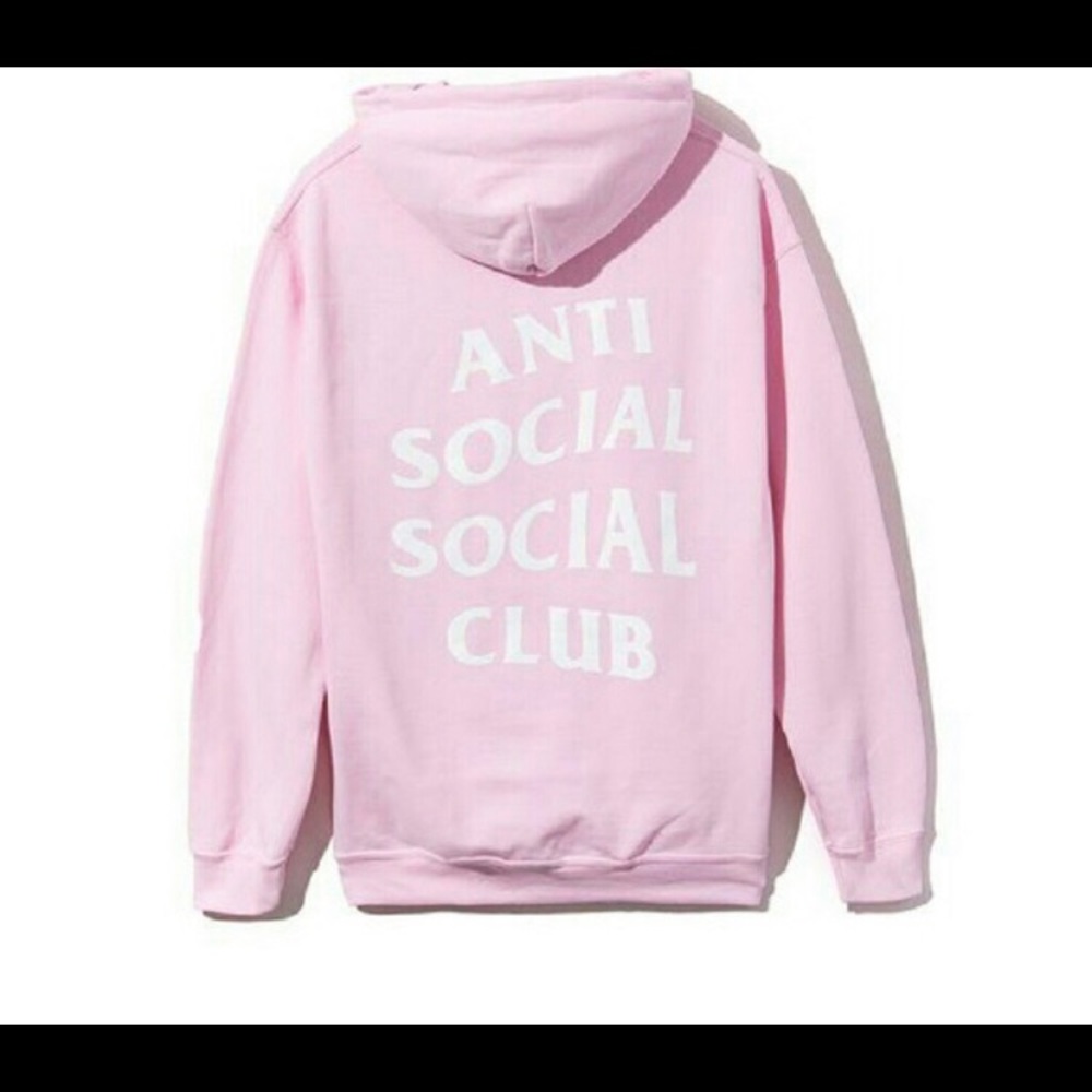 PINK ANTI SOCIAL CLUB HOODIE - Picture 2 of 2